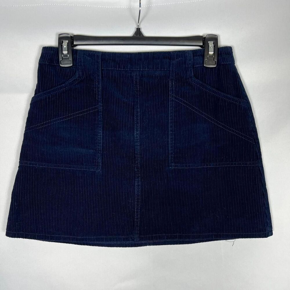 BDG Navy Blue Corduroy Mini Skirt SP‎